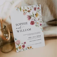 Wildflower Wedding Invitation