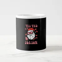 Groovy Christmas Santa Tis The Season Giant Coffee Mug