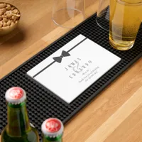 Tailored Black Tie Wedding Thank You ID1090 Bar Mat