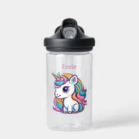 Cute Unicorn Rainbow Color Water Bottle