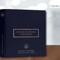 Navy Blue Gold Estate Planning Binder