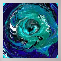 Blue Eternity | Abstract Art Poster