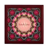 Fractal Love Roses Monogram Gift Box