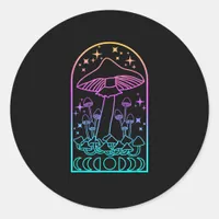 Cottagecore Aesthetic Goblincore Mushroom Academia Classic Round Sticker