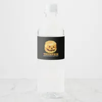 Funny  Pumpkin Trumpkin Halloween  Water Bottle Label