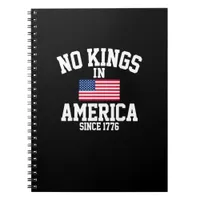 No Kings In America USA Flag Retro Cool Style Notebook