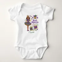 Personalized Bead Princess - Mardi Gras Baby Bodysuit