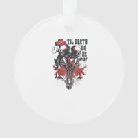 Till Death Do Us Part – Minimalist Skeleton Art Fo Ornament