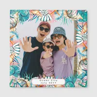 Beach Vacation Memories Family Keepsake Shell  Magnet