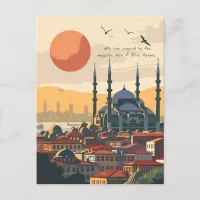 Travel to Istanbul Postcard