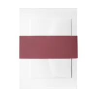 Burgundy Invitation Belly Band