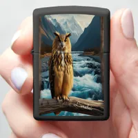 Blakiston's Fish Owl Golden Guardian Zippo Lighter