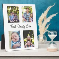 Personalized Best Daddy Ever Photo  Plaque