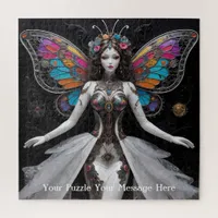 Butterfly winged Muse of the Enchanted Garden Jigsaw Puzzle