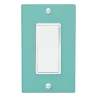 Custom Teal Green Blue Photo Artwork Single Rocker Light Switch Cover