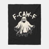 F Caw F Raven Retro Classic Style Fleece Blanket