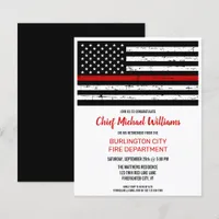 Budget Thin Red Line Firefighter Retirement