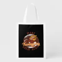 Make Thanksgiving Great Again Funny Turkey Trumpki Grocery Bag