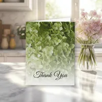 Green Hydrangea Floral Sympathy Thank You