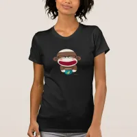 Sock Monkey Rest In A Cafe T-shirt