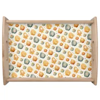 Kawaii Shells Yellow and Blue Serving Tray