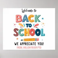 Welcome Back to School  – Bright & Fun Classroom Poster
