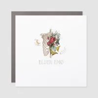 Elder Emo Funny Goth Older Gothic Cottagecore Gobl Car Magnet