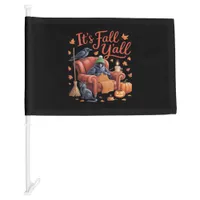 Crow It’s Fall Y’all Pumpkins Fall Autumn Hallowee Car Flag