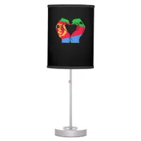 Hands Heart With Eritrean Flag Table Lamp
