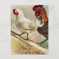 Vintage Chickens From Vintage Easter Postcard