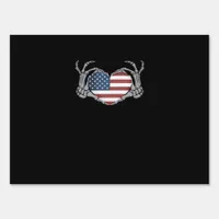 American Flag Heart Fitted Sign