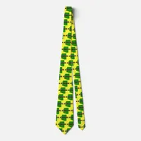 Arizona Map and Picture Text Neck Tie