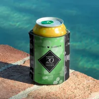 Elegant 20th Emerald Wedding Anniversary Can Cooler