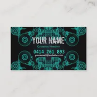 Music Vinyl Circles Business Card