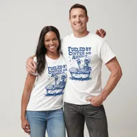 Fueled by Coffee Anxiety Blue Tee