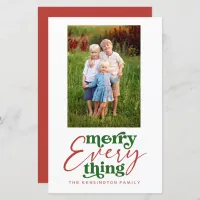 Budget Merry Everything Retro Christmas Photo