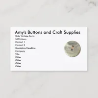 Vintage Pearl Buttons Business Card