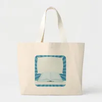 Add A Title Promote Your Book Here Large Tote Bag