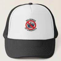 No Kings In America Retro Classic Trucker Hat