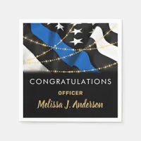 Police Officer Party Congratulations Graduation Napkins