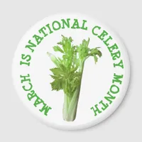 March is National Celery Month Holiday Magnet