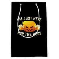 Trumpkin Just For The Boos Halloween Costume Medium Gift Bag