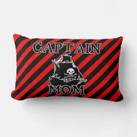 Captain Mom Throw Pillow