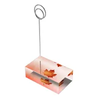 Autumn Leaf Wedding Table Number Card Holder
