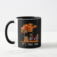 Cute Yorkshire Autumn Kawaii Yorkie It’s Fall Y’al Mug
