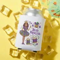 Bead Princess - Mardi Gras Can Cooler