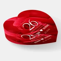 Elegant 26th Rose Wedding Anniversary Celebration Paperweight