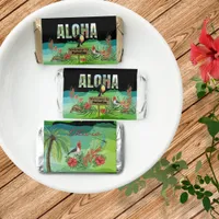 Vibrant Personalized Aloha Tropical Paradise  Hershey's Miniatures