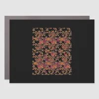 Whimsigoth Golden Vinework Graphic Car Magnet