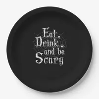 Eat Drink And Be Scary Halloween Paper Plates